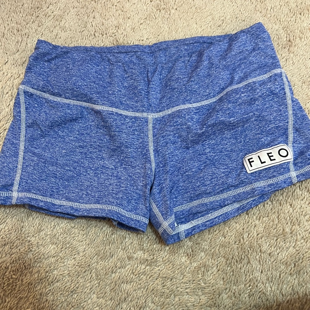 Fleo Heather Royal 3.25 Contour Shorts Large